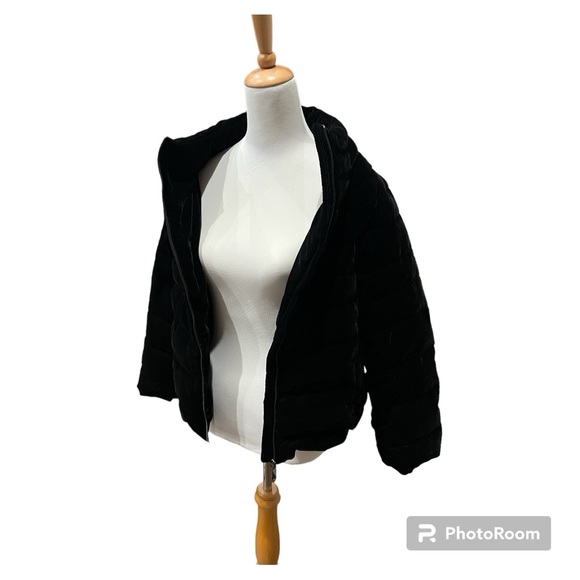 Quilted velvet funnel neck cocoon jacket Sam Edelman Medium M LIKE NEW!! - Picture 6 of 6